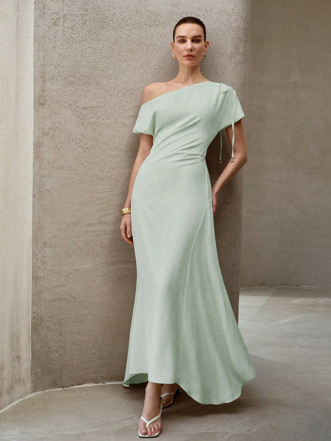 Rochie maxi SHEIN, verde