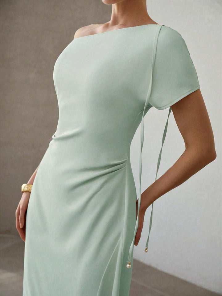 Rochie maxi SHEIN, turcoaz