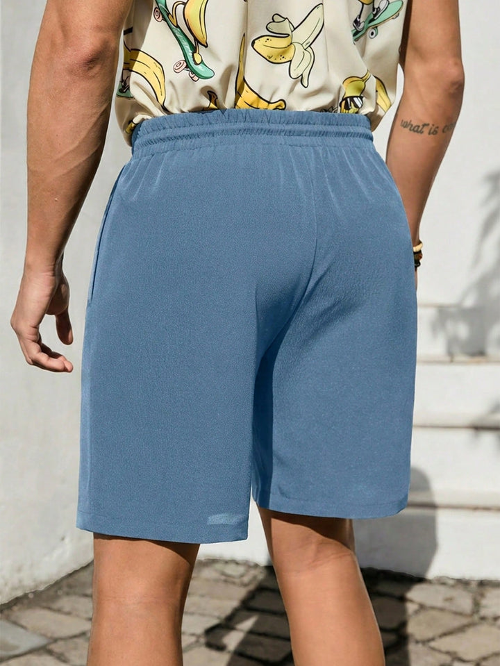 Pantaloni scurți SHEIN, albastru