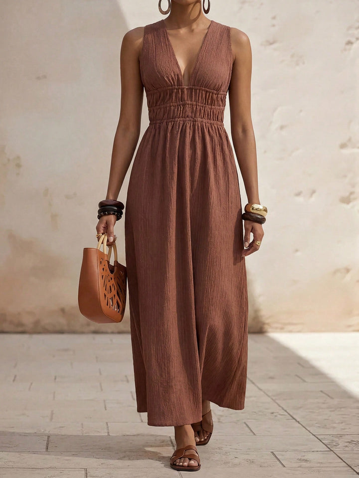 Rochie maxi SHEIN, maro