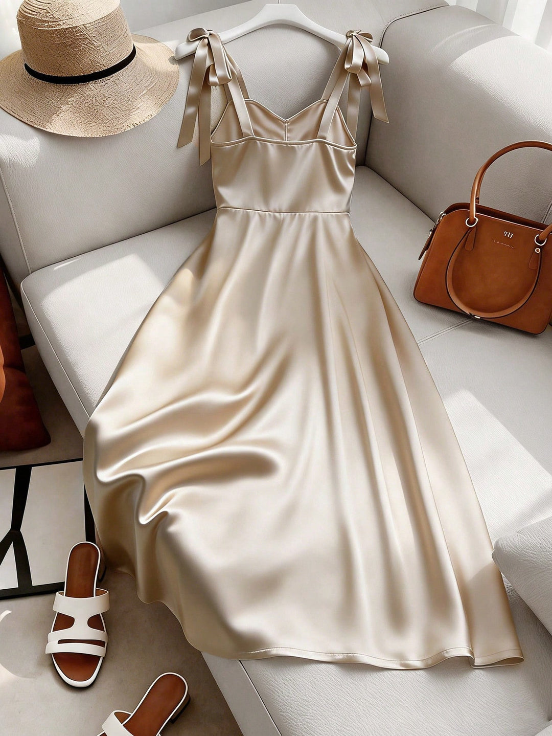 Rochie maxi SHEIN, portocaliu