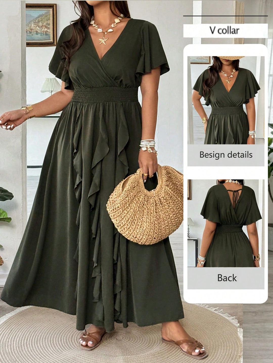 Rochie SHEIN, verde