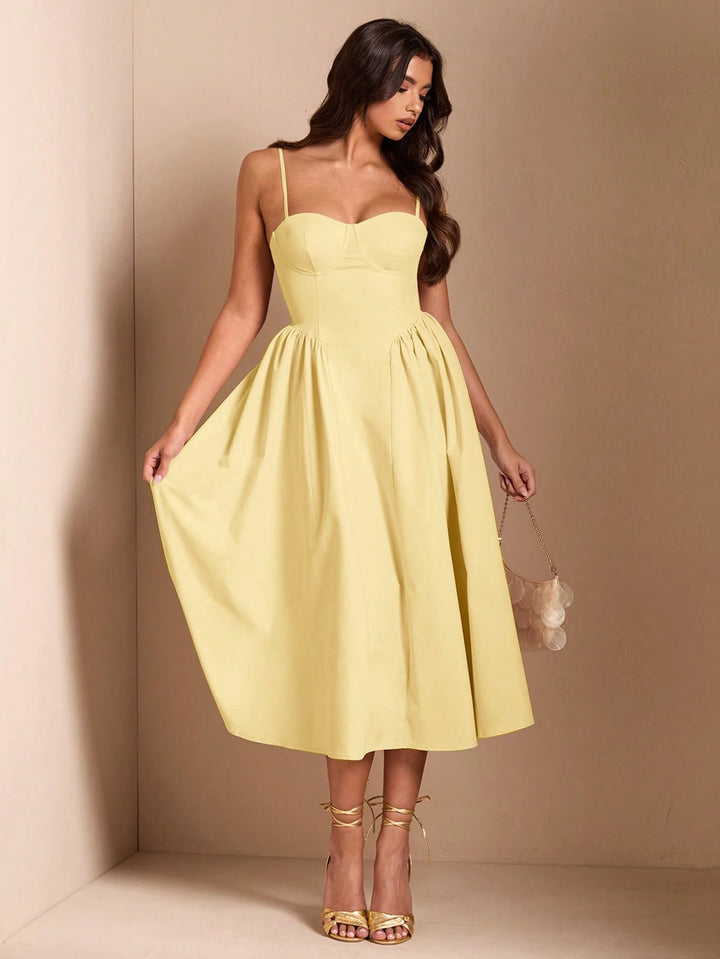 Rochie maxi SHEIN, galben