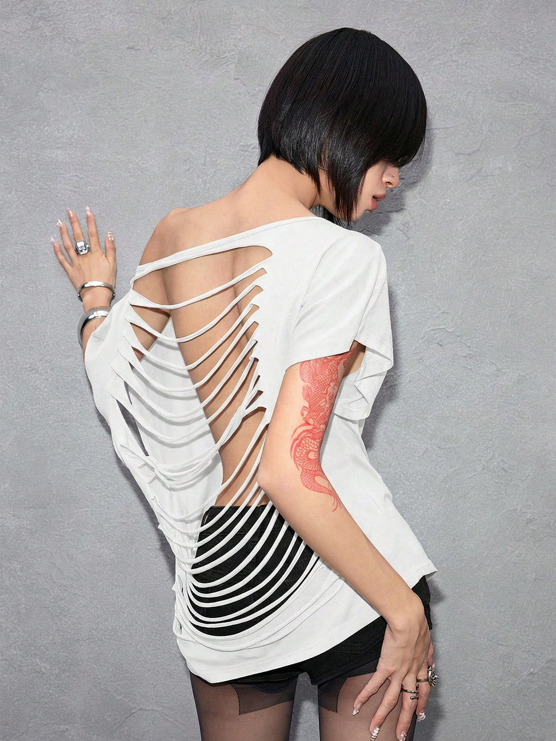 Top SHEIN, alb