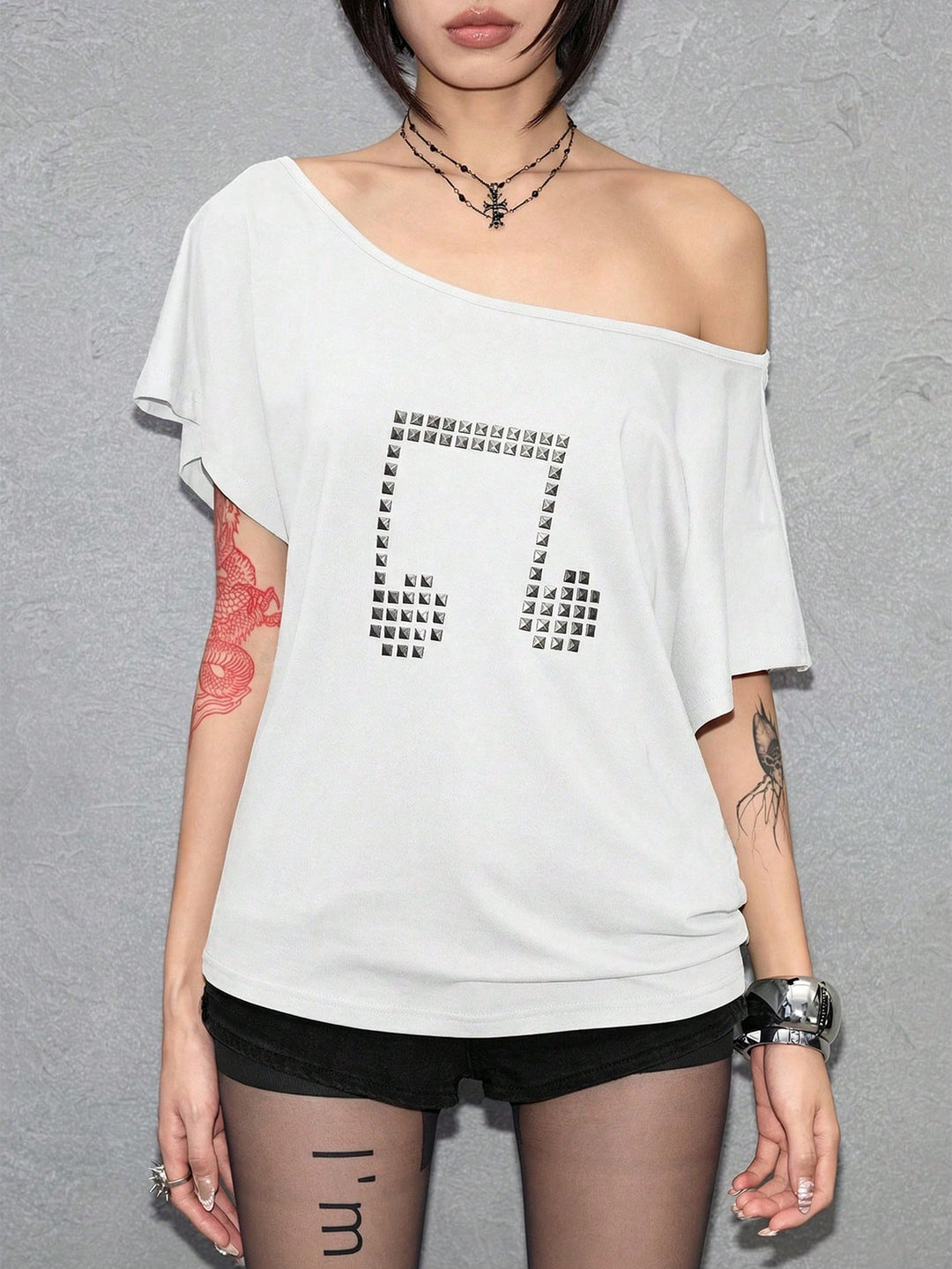 Top SHEIN, alb