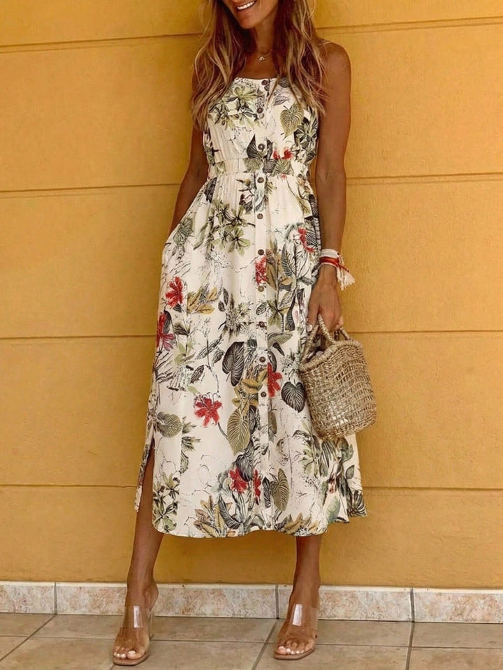 Rochie maxi SHEIN, bej