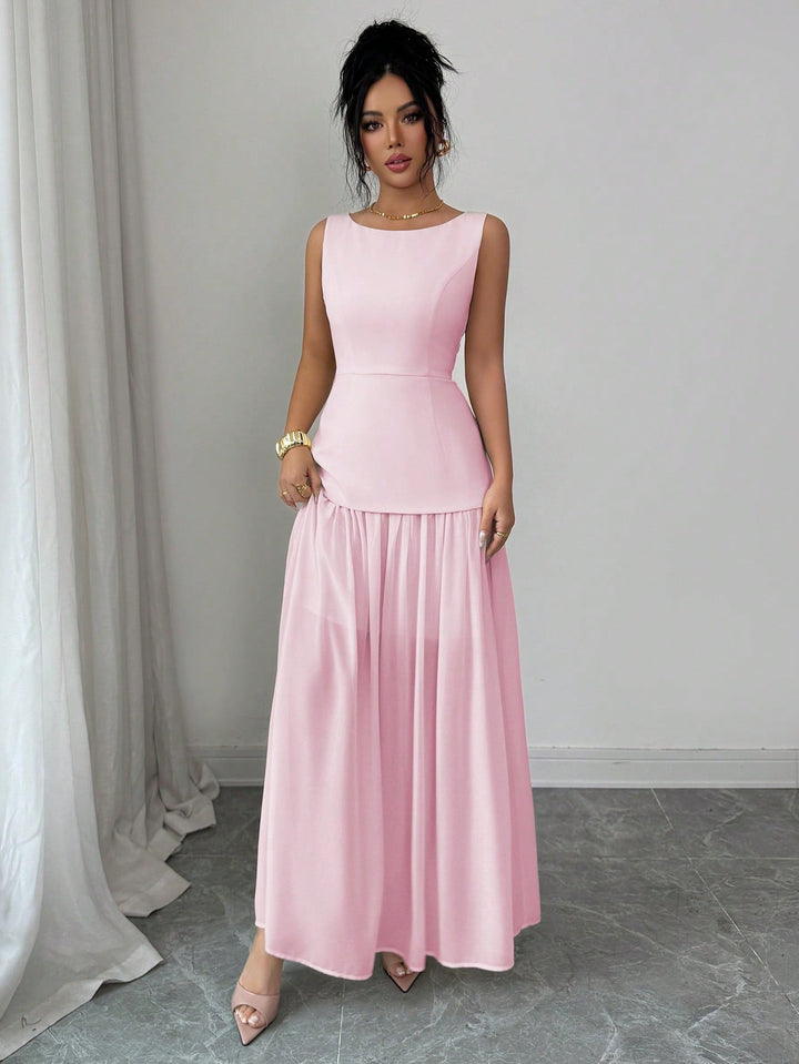 Rochie maxi SHEIN, roz