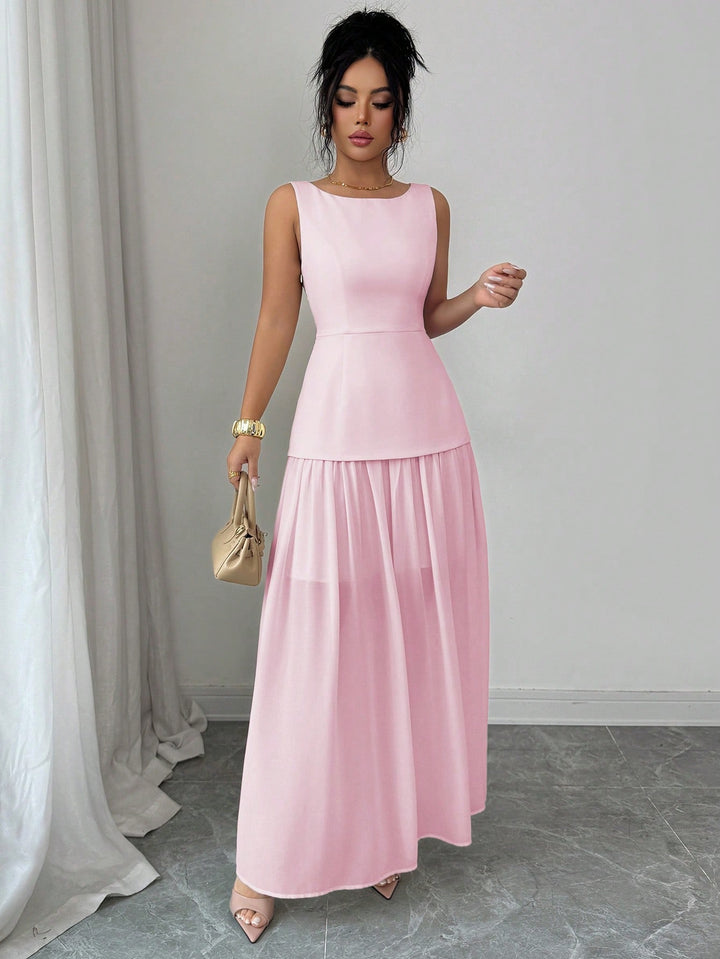 Rochie maxi SHEIN, roz