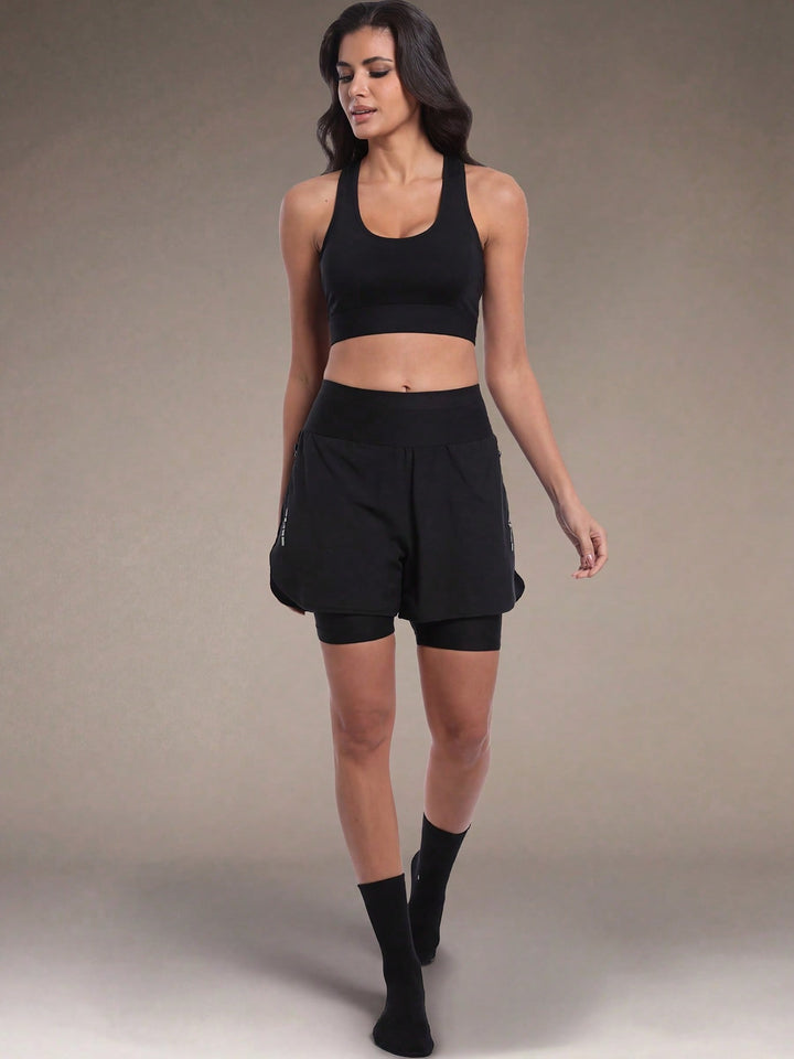 Tricou de ciclism SHEIN, negru