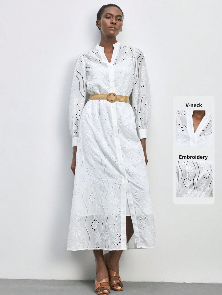 Rochie maxi SHEIN, alb