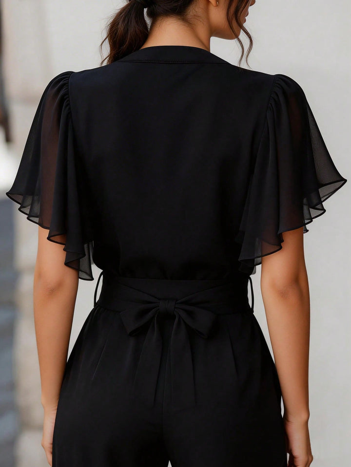 Cămașă tip bluza SHEIN, negru