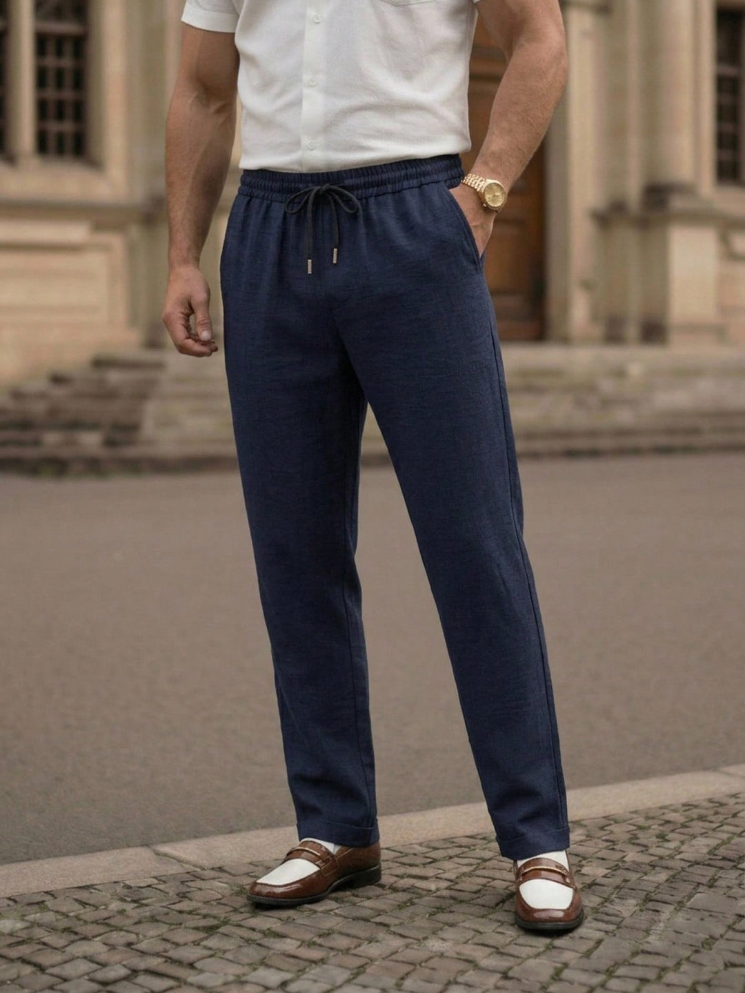 Pantalon SHEIN, albastru