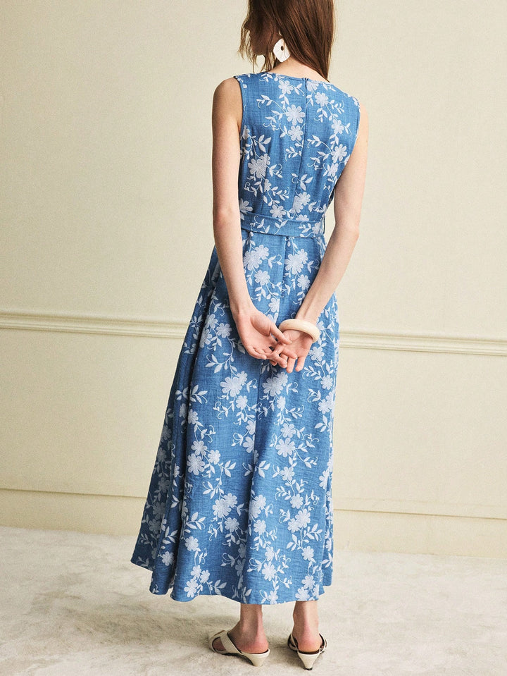 Rochie maxi SHEIN, albastru