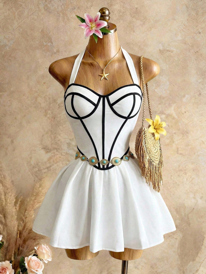 Rochie scurtă SHEIN, alb