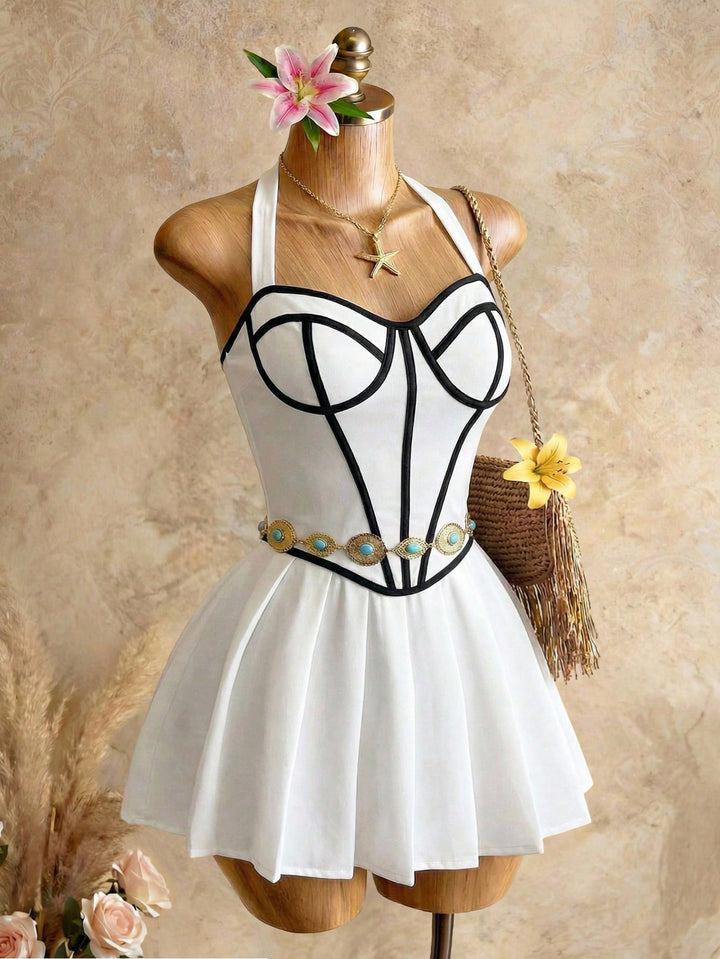Rochie scurtă SHEIN, alb
