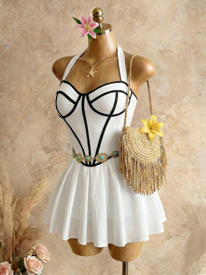Rochie scurtă SHEIN, alb