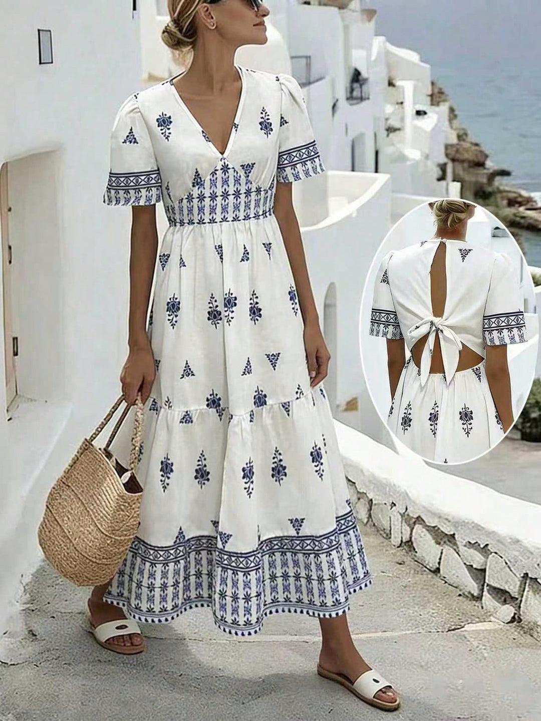 Rochie maxi SHEIN, albastru