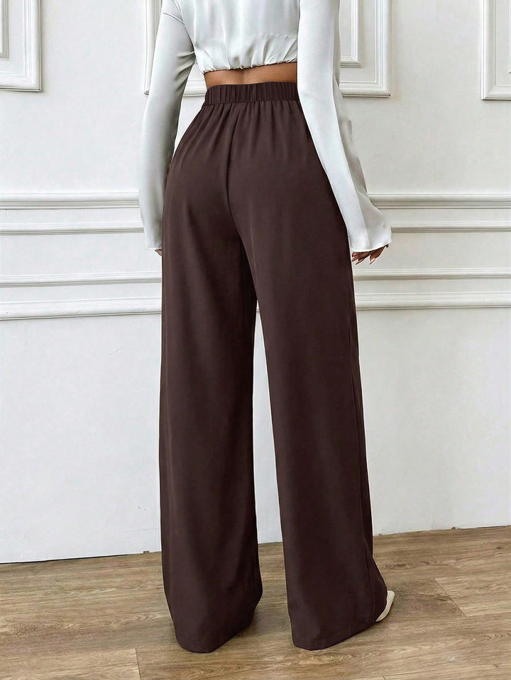 Pantaloni SHEIN, maro