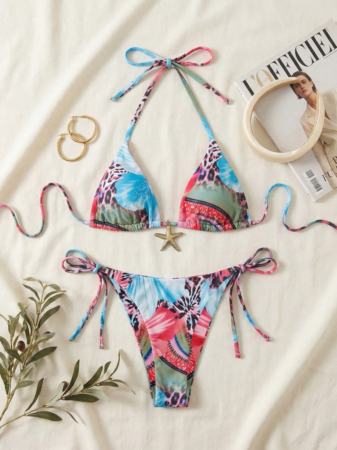 Costum de baie SHEIN, mix culori