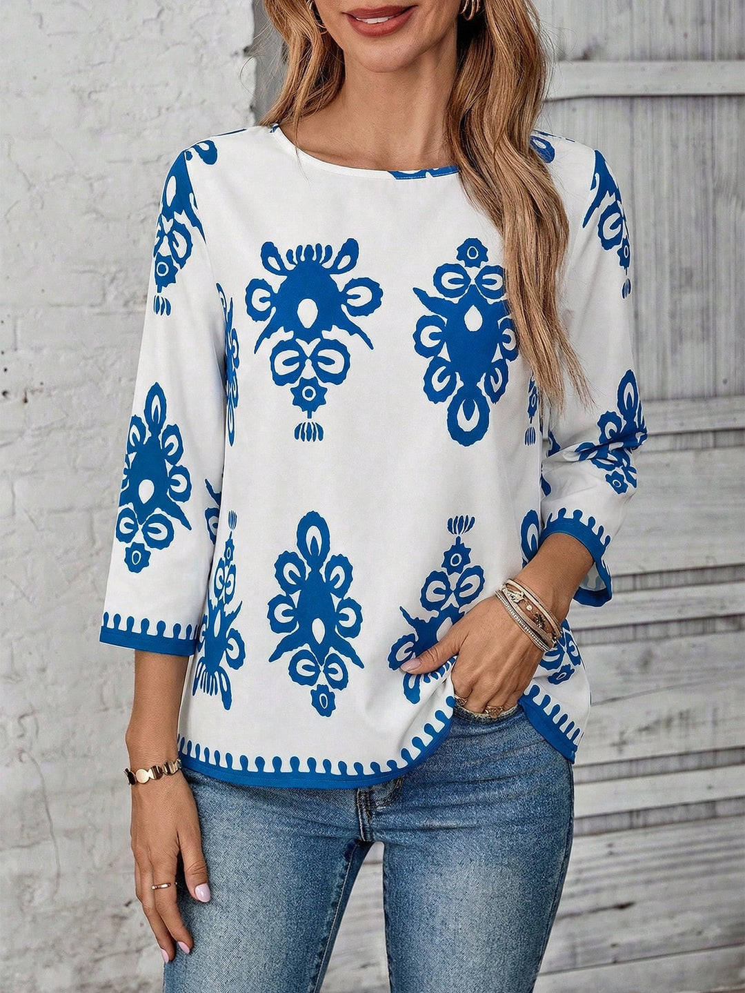 Bluza SHEIN, albastru
