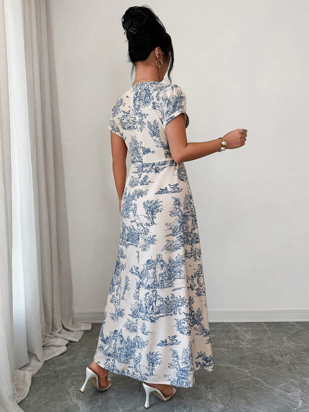Rochie midi SHEIN, albastru