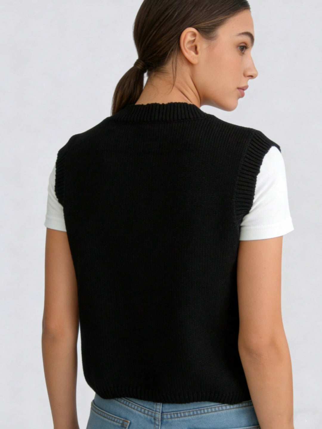 Vestă SHEIN, negru