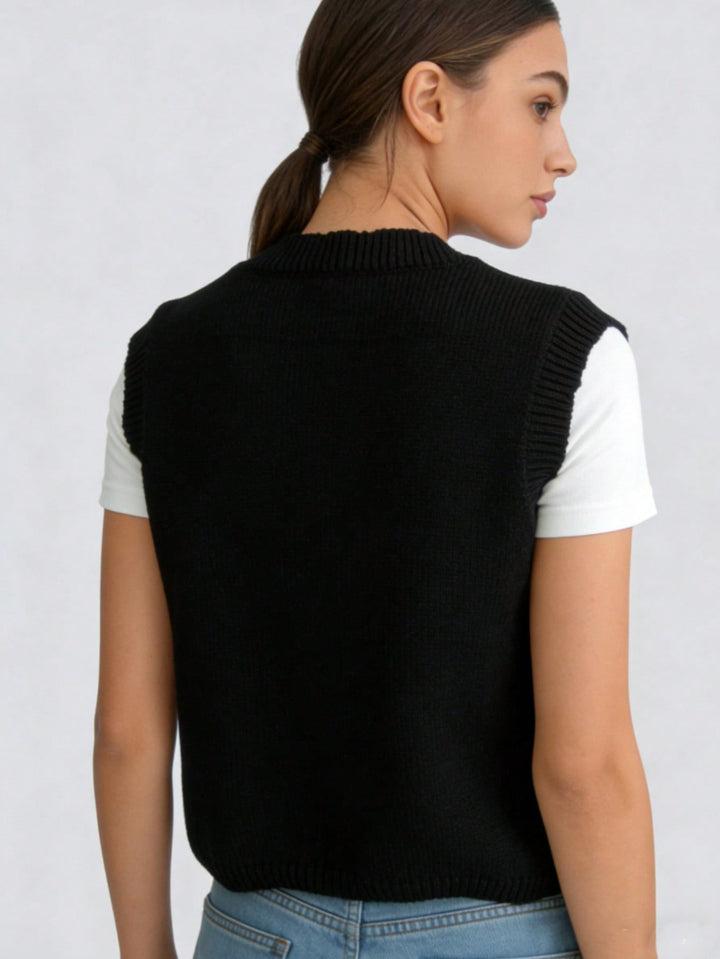 Vestă SHEIN, negru