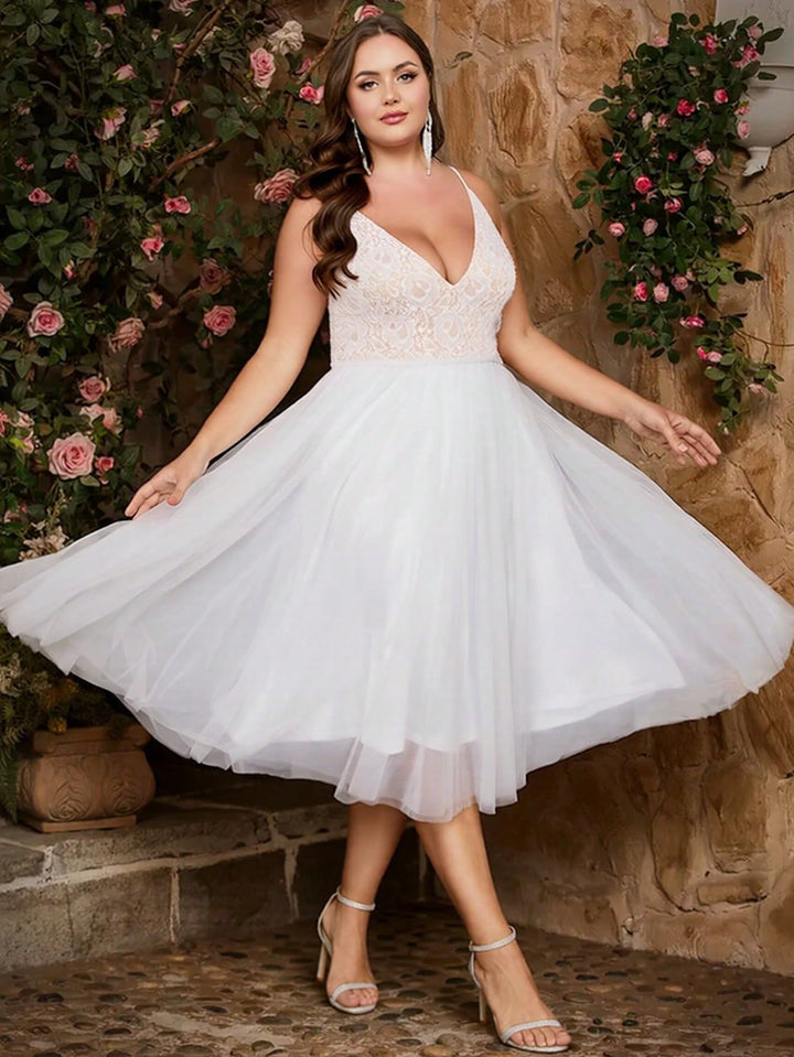 Rochie de ocazie  SHEIN, alb
