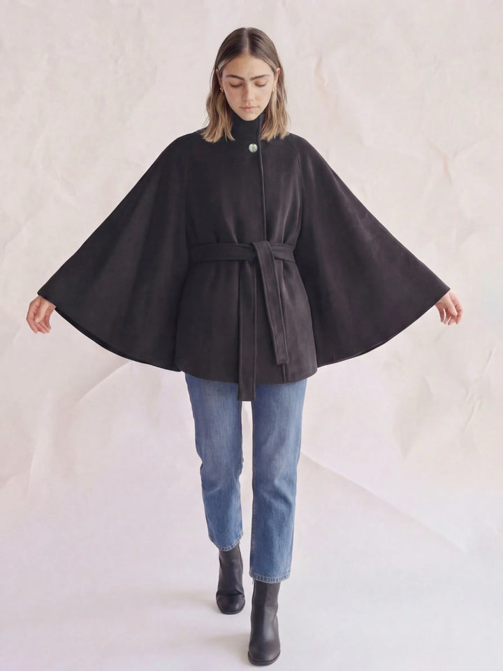 Poncho SHEIN, negru
