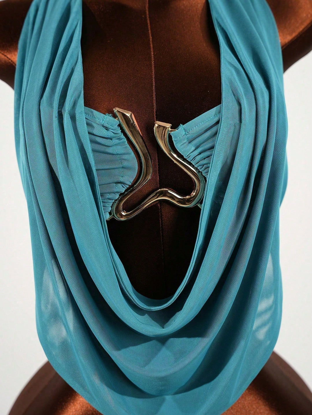 Top SHEIN, turcoaz