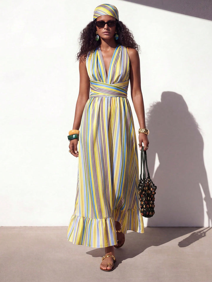 Rochie maxi SHEIN, mix culori