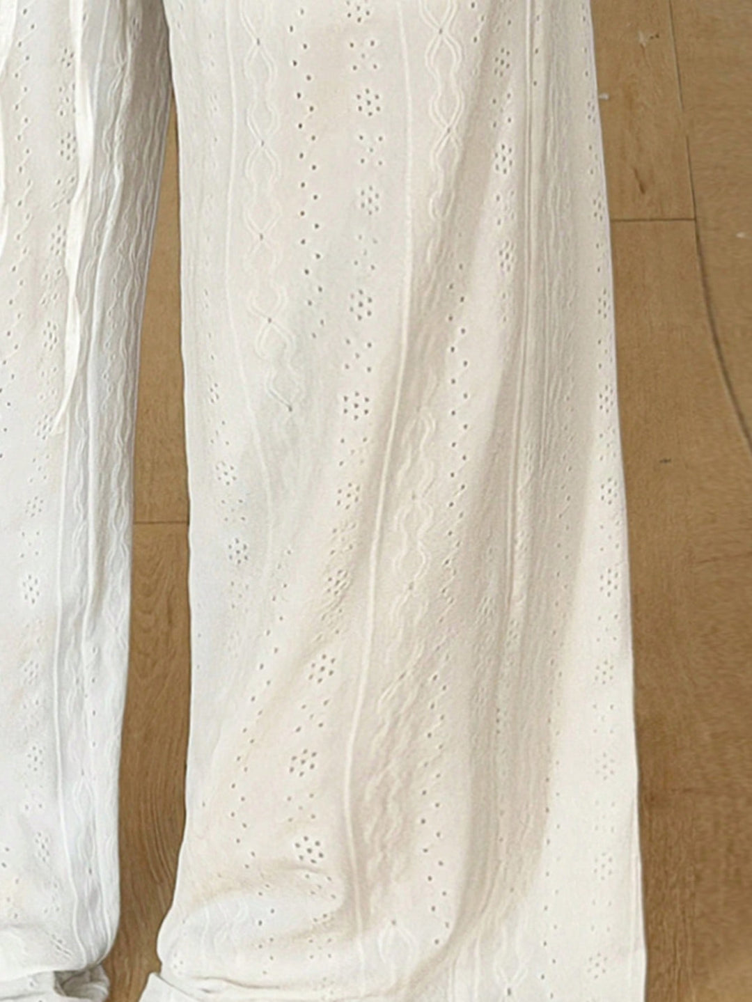 Pantaloni SHEIN, alb