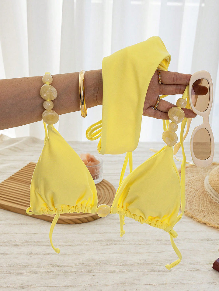Set bikini SHEIN, galben