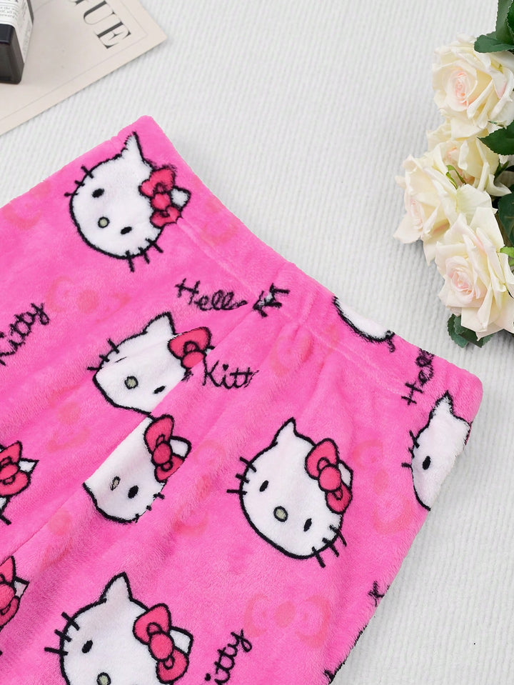 Pantaloni de pijama SHEIN, roz