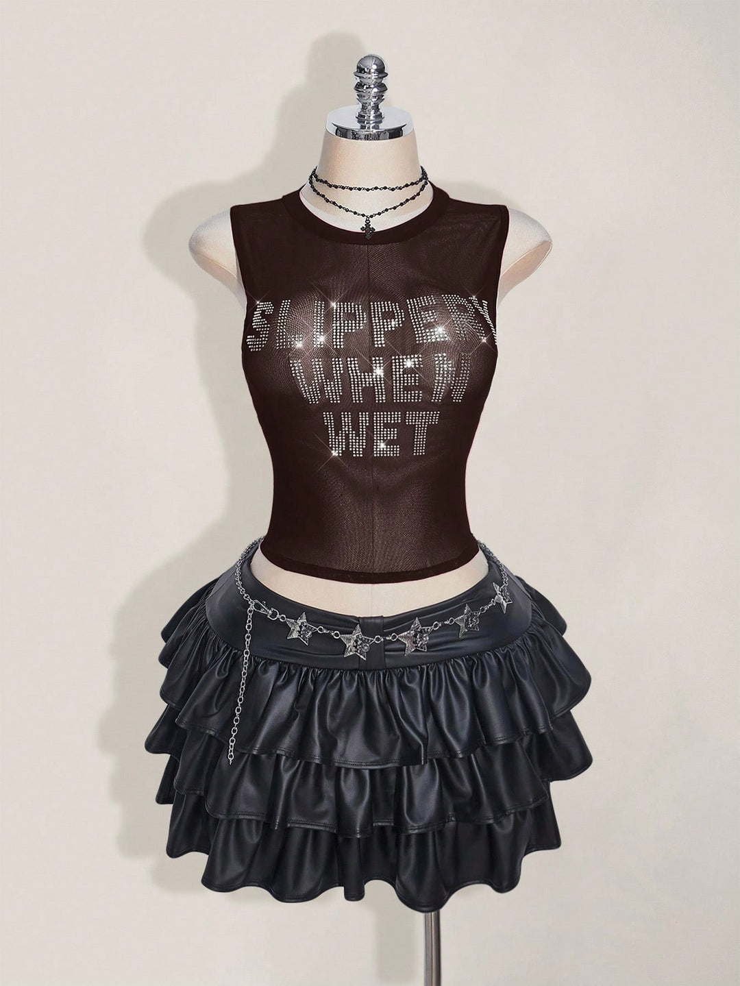 Top SHEIN, negru