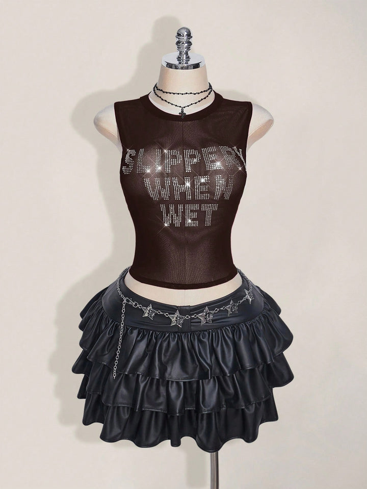 Top SHEIN, negru