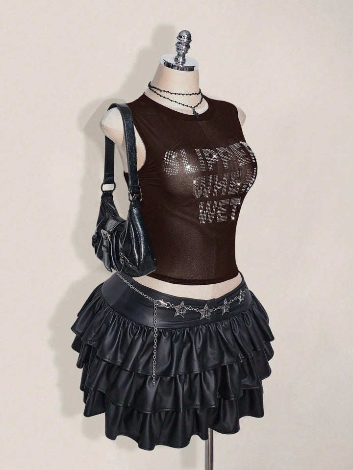 Top SHEIN, negru