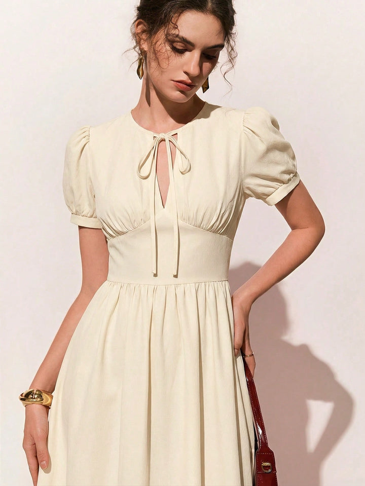 Rochie maxi SHEIN, crem