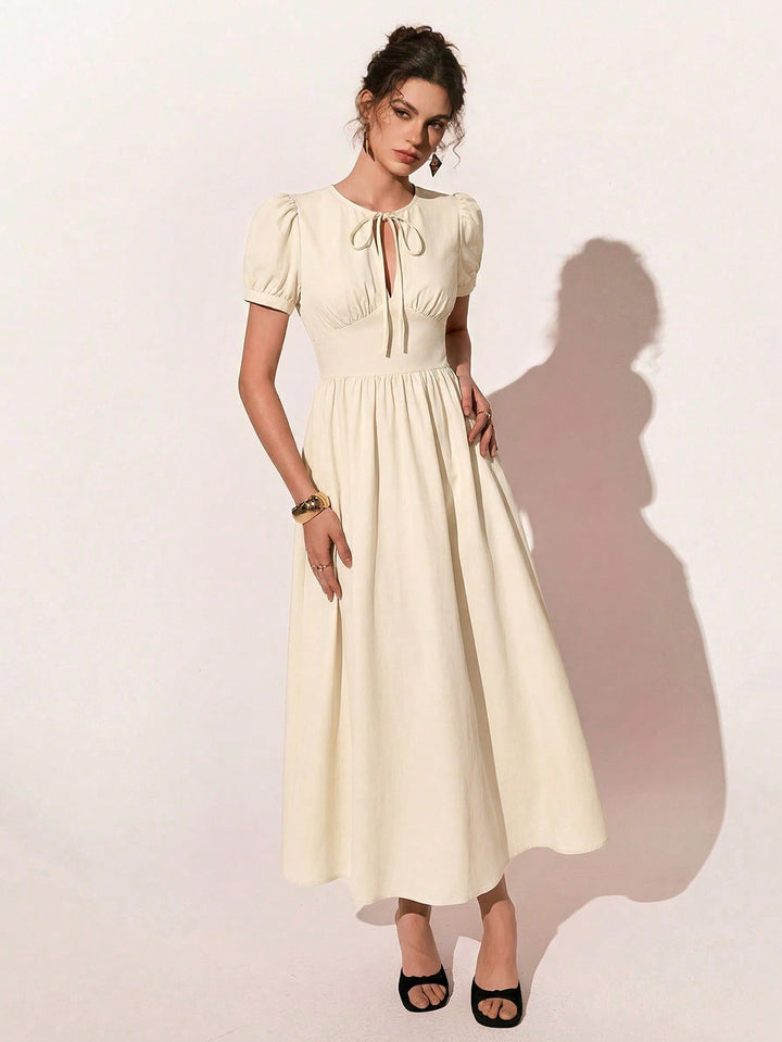 Rochie maxi SHEIN, crem