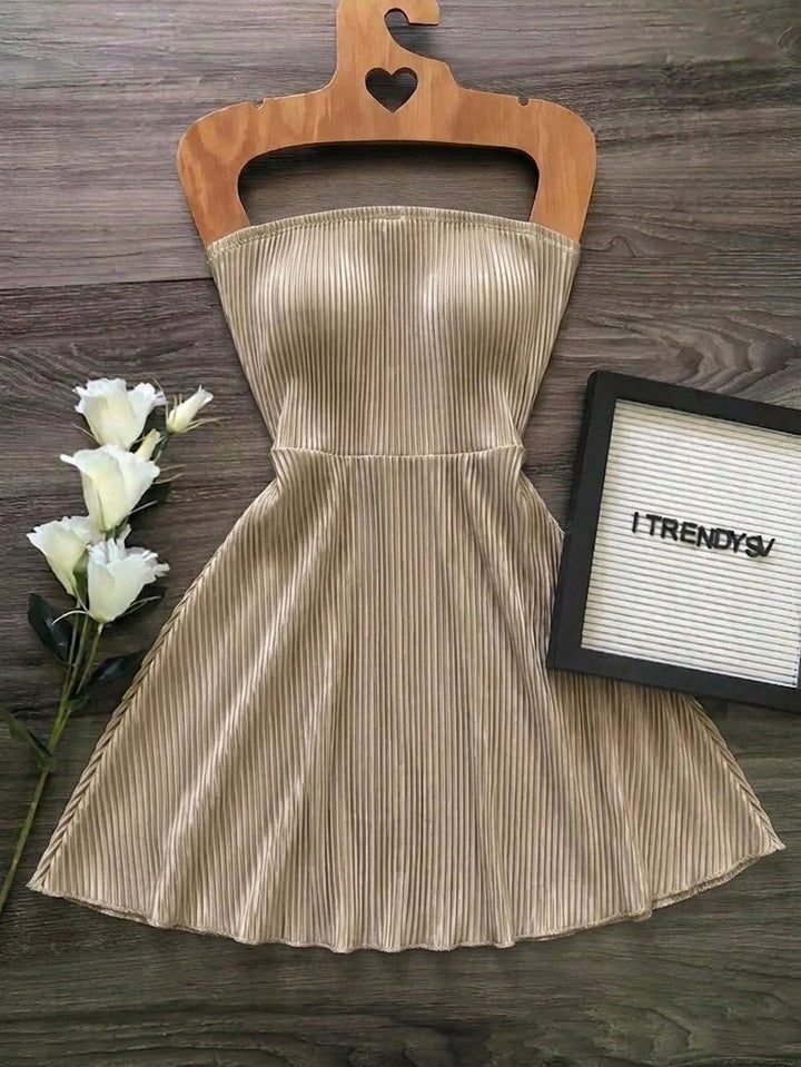Rochie mini SHEIN, auriu
