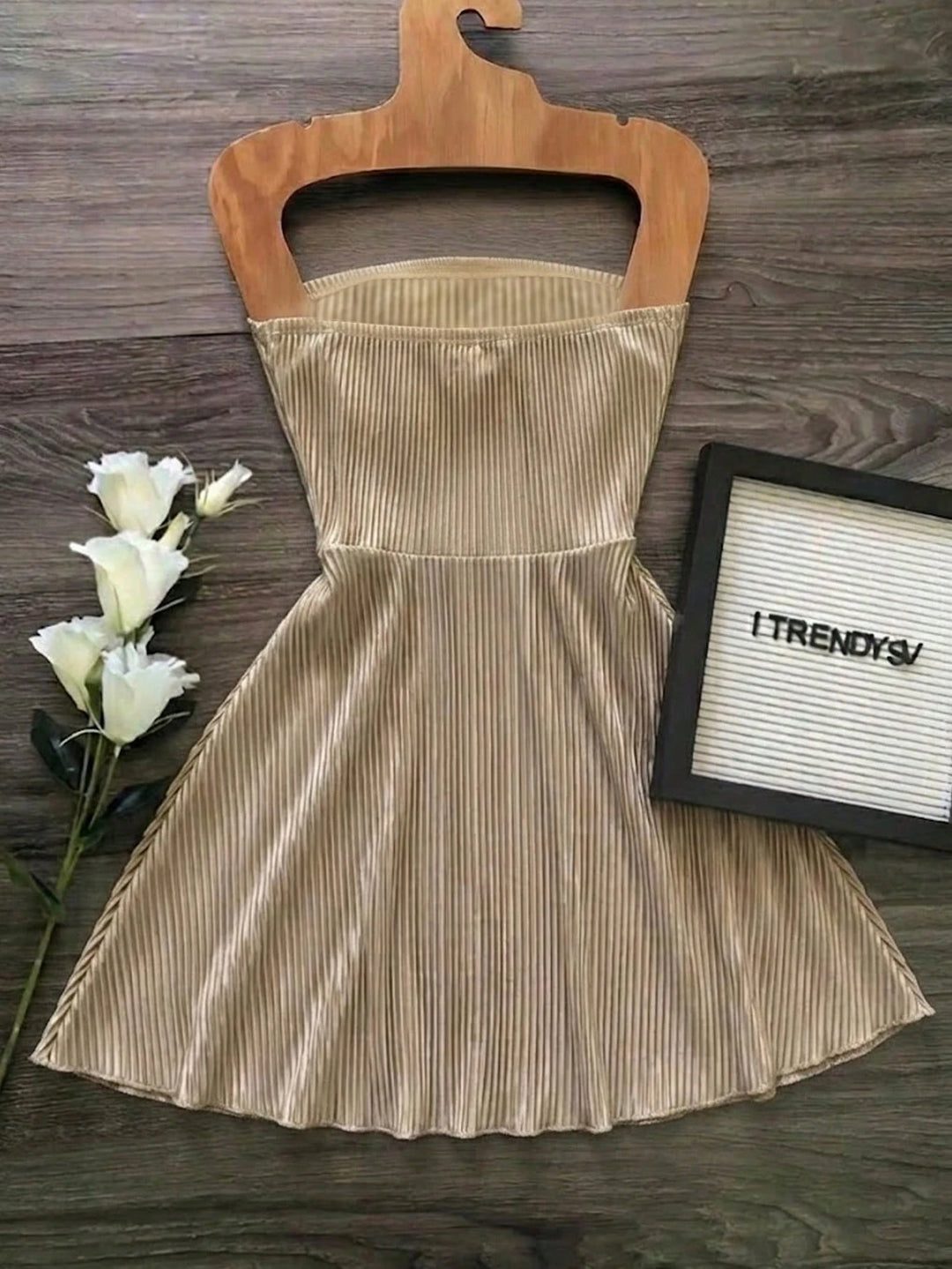 Rochie mini SHEIN, auriu