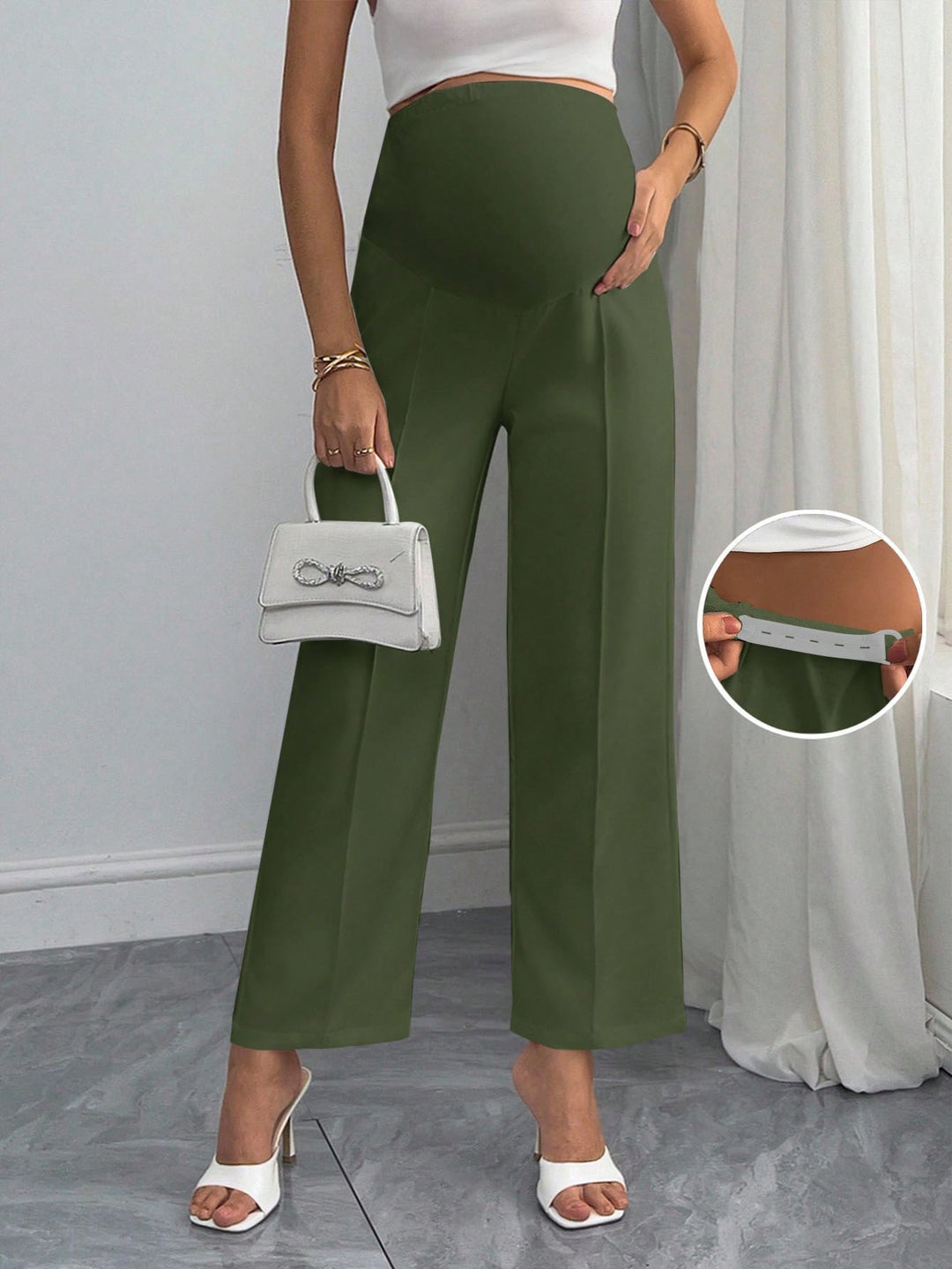 Pantaloni SHEIN, kaki