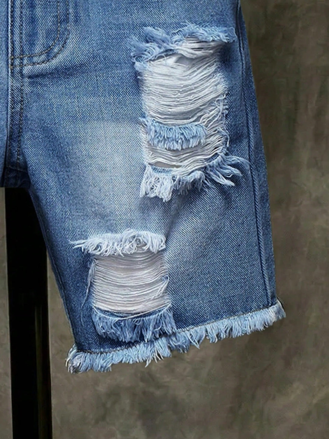 Pantaloni scurți de blugi SHEIN, albastru