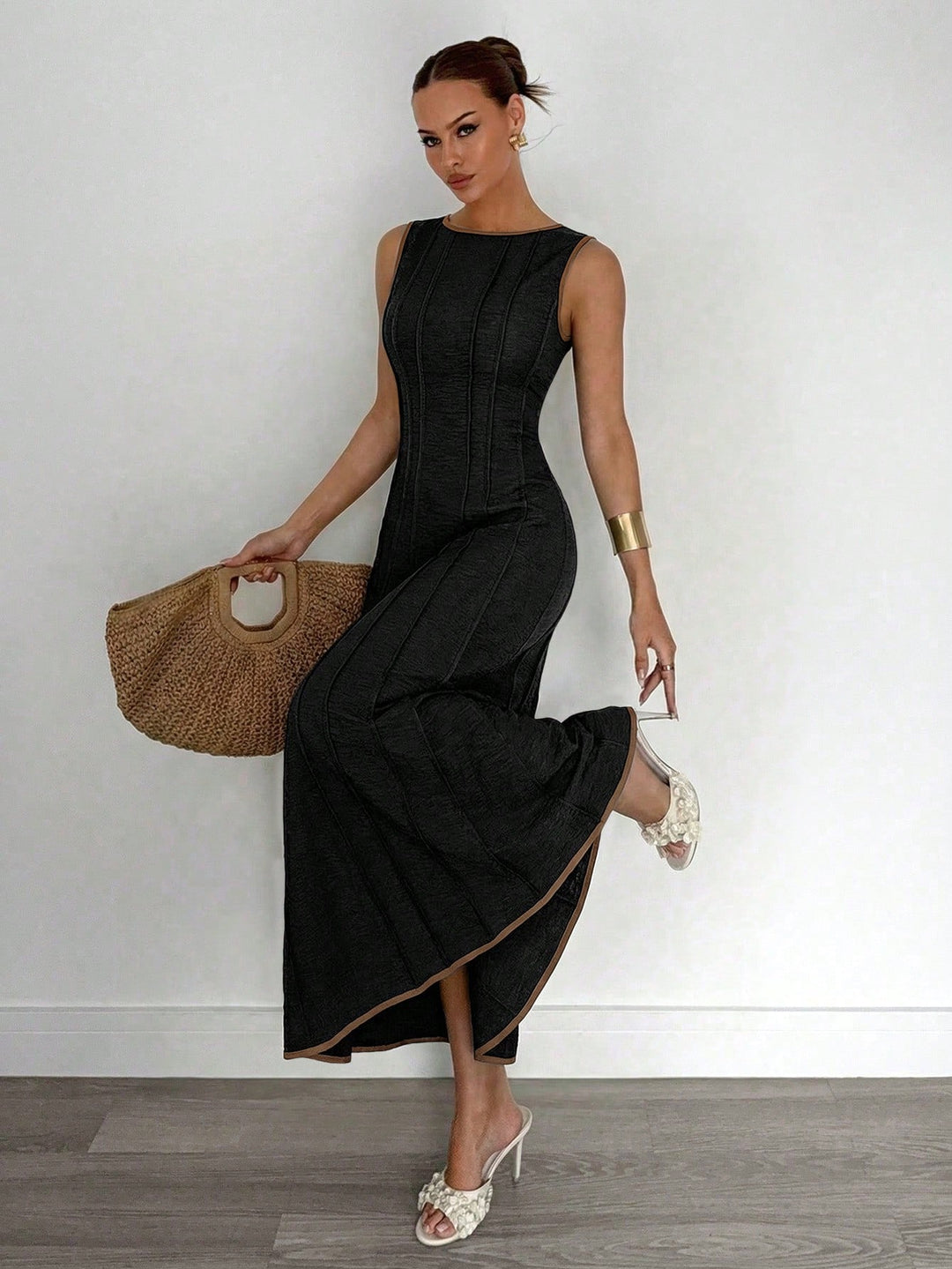 Rochie maxi SHEIN, negru