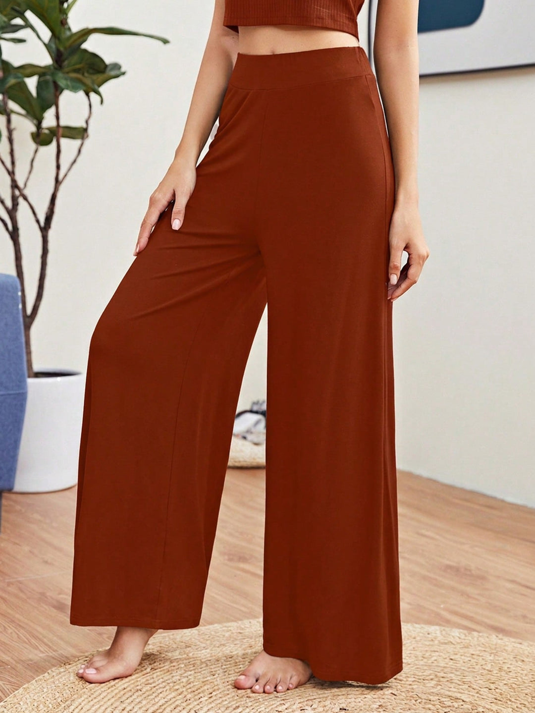 Pantaloni SHEIN, maro