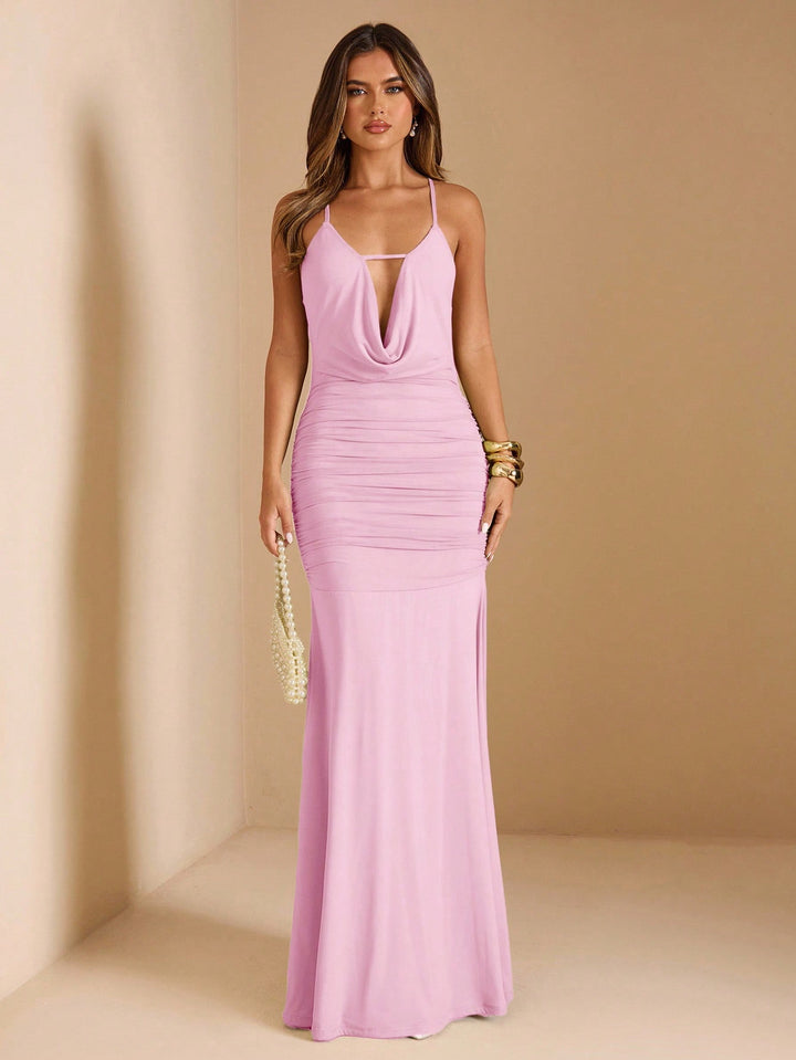 Rochie maxi SHEIN, roz