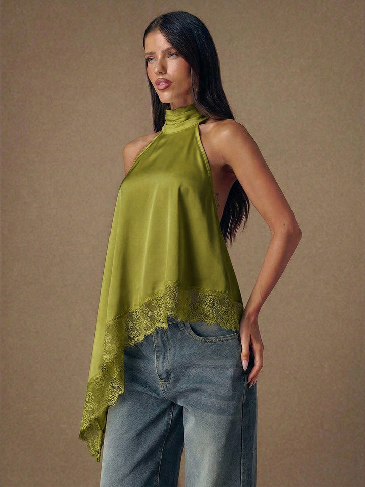 Top SHEIN, kaki