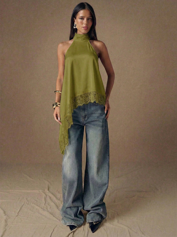 Top SHEIN, kaki