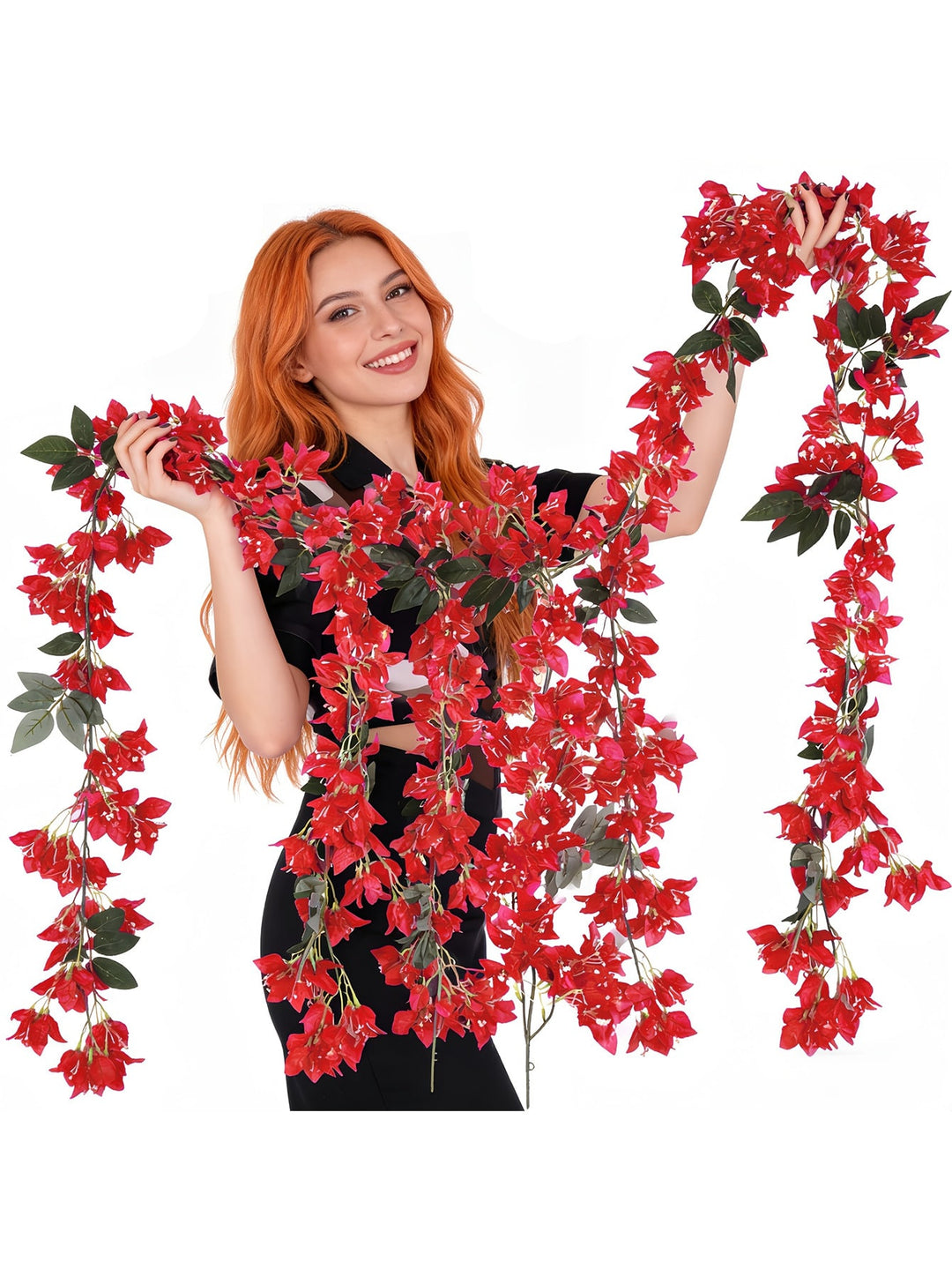 Floari artificiale SHEIN, roșu