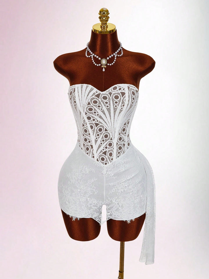 Rochie mini SHEIN, alb